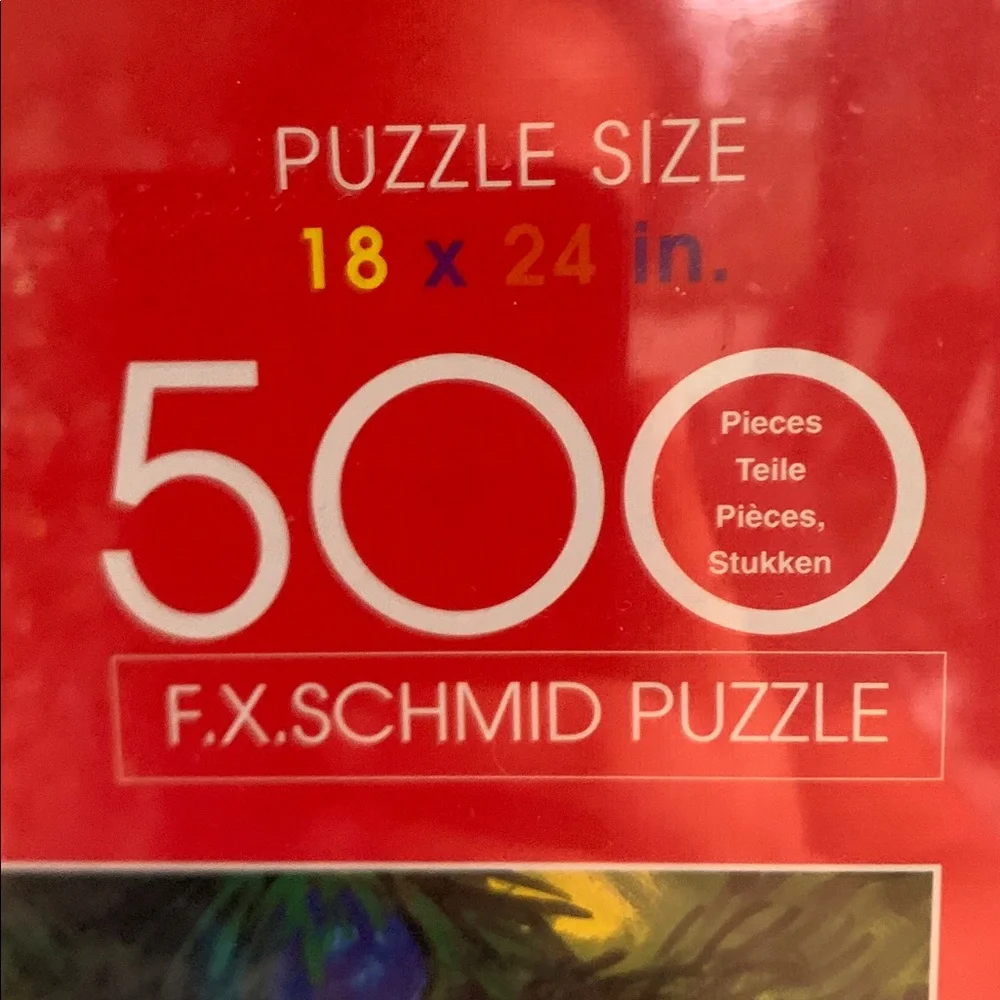 Puzzle F.X. SCHMID,  PopCorn Bandits  500 Piece Beagle Dog Christmas  NEW